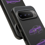 MK4 Supra Phone Case Purple, Three-View Vector Cover