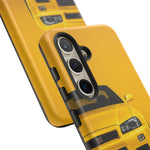 Yellow Skyline Phone Case, R34 GTR 90s JDM Legend Tough Cover for Men Gift