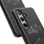 Black Silverado Classic Pickup Tough Phone Case for Chevy Truck Fans