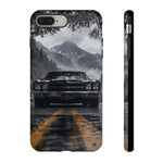 70 El Camino SS Phone Case, Black Classic Car Foggy Mountain Cover