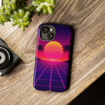 Classic Grid Sunset Vaporwave Art Tough Phone Case