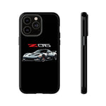 Silver C6 Z06 Phone Case for Chevy Fans, Tough Cover