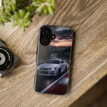 Skyline GT-R R34 White Nurburgring Speed Art Tough Phone Case