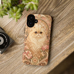 Persian Cat Floral Art Nouveau Tough Phone Case