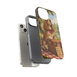 Cocker Spaniel Picnic Scene phone case | vintage dog art