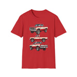 1982 Chevy K10 Silverado Red Pickup T-Shirt | Trio Truck Illustration