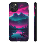 2 Rounds Canada Retina Artwork Vaporwave Phone Case – Landscape Aesthetic