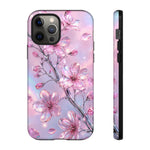 Pink Chrome Cherry Blossom Phone Case | Tough Cover