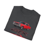 1967 Red GTX Muscle Car T-Shirt | Classic Auto Vintage Trio Tee