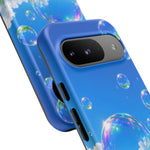 Bubbles Over Grass phone case | Tough Cover