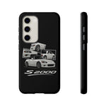 White S2000 Roadster Collage JDM Tough Phone Case Cover Gift