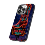 Neon Cowboy Boot phone case | High Noon Saloon design