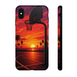 Basketball Court Sunset Phone Case | Tough Phone Case