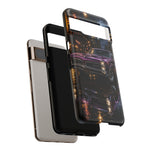 67 GTO Phone Case Purple, Rainy City Night Muscle Car Tough Cover