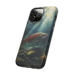 Salmon River Fishing Phone Case, Sunlit Current Cover