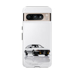 White AE86 Phone Case, JDM Drift Icon Tough Cover