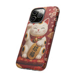 Maneki Neko Lucky Cat Art Tough Phone Case