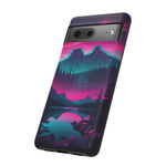 2 Rounds Canada Retina Artwork Vaporwave Phone Case – Landscape Aesthetic
