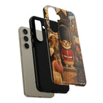 Corgi Royal Guard phone case | Cute British corgi soldier illustration