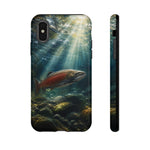 Salmon River Fishing Phone Case, Sunlit Current Cover