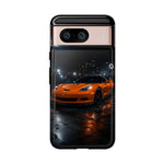 Orange C6 Neon Car Meet Tough Phone Case