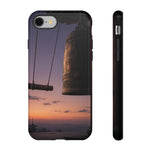 Temple Bell Sunset Phone Case Japan Zen Tough Case