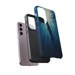 Barracuda Silhouette Phone Case, Sunlit Marine Art Tough Cover