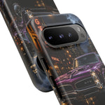 67 GTO Phone Case Purple, Rainy City Night Muscle Car Tough Cover
