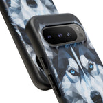 Siberian Husky Geometric Diamond Art Tough Phone Case
