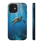 Sea Turtle Ocean Scene phone case | underwater marine life tough cover