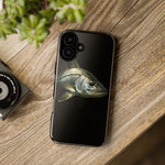 Snook Fishing Phone Case, Saltwater Portrait Black Cover, Gift