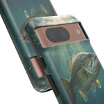 Largemouth Bass Phone Case, Sunlit Underwater Tough Cover, Gift