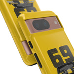 1969 Camaro Z28 Yellow Front View Muscle Car Tough Phone Case