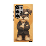 Schnauzer Mustache Boss Phone Case Funny Dog Lover Gift