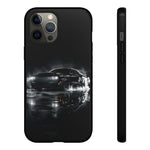 Black Sports Car Illustration 2023 Challenger SRT phone case | Car Drift Reflection