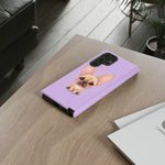 French Bulldog Bat Ears Kawaii Pet Dog Art Tough Phone Case