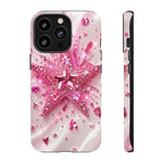Pink Glitter Star Tough Case | Sparkle Phone Case