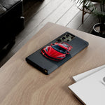 Red C8 Z06 Track Wing Tough Phone Case Cover Gift Art