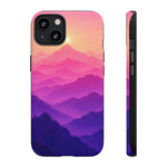 Pastel Mountain Haze Vaporwave Art Tough Phone Case