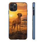 Rhodesian Ridgeback African Savanna Art Tough Phone Case
