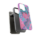Neon Cyber Geisha phone case | Tough Case