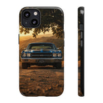 70 Chevelle SS Phone Case, Blue Muscle Car Golden Hour Dirt Road Cover