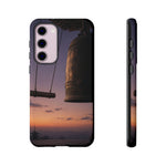 Temple Bell Sunset Phone Case Japan Zen Tough Case