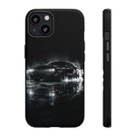 Black Sports Car Illustration 2023 Challenger SRT phone case | Car Drift Reflection