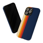 Retro Rainbow Stripe Phone Case | Tough Phone Case