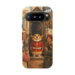Corgi Royal Guard phone case | Cute British corgi soldier illustration