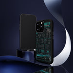 Teal S13 Silvia Phone Case, JDM Drift Infographic Spec Cover