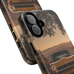 240Z Phone Case, Gold Classic JDM Sports Car Golden Hour Dusk Cover