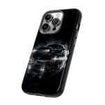 Black Sports Car Illustration 2023 Challenger SRT phone case | Car Drift Reflection