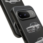 Silver Hakosuka Skyline Classic Sports Car Tough Phone Case for JDM Fans
